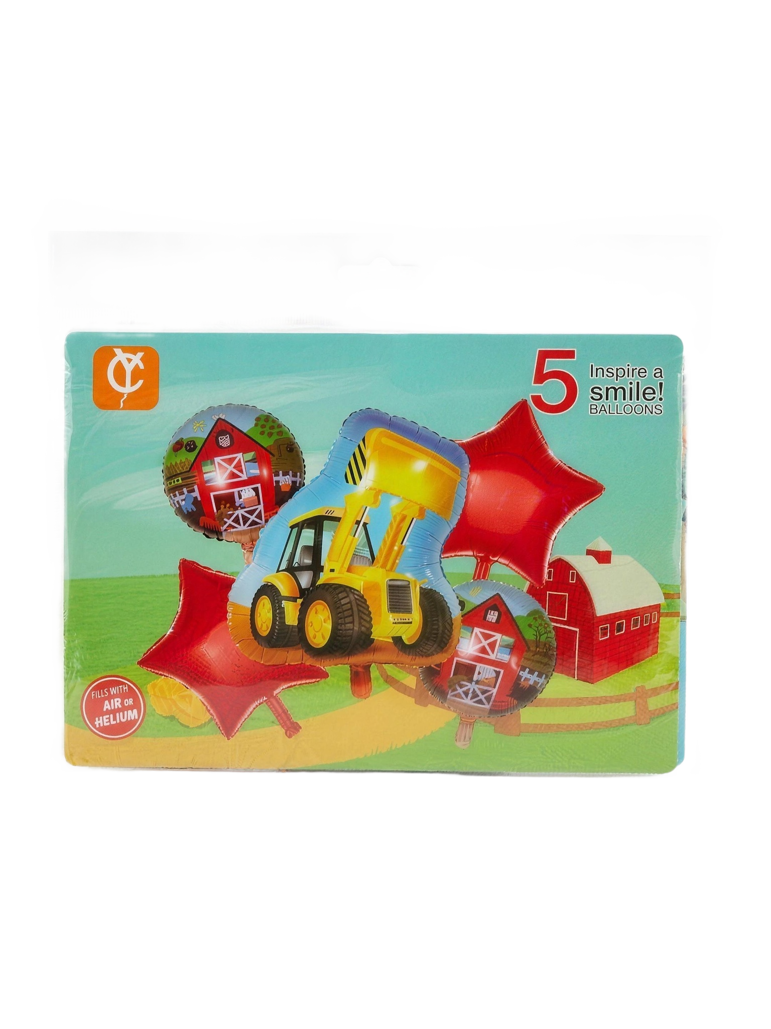 Set de globos granja con tractor
