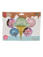 Set de globos helado Happy Birthday