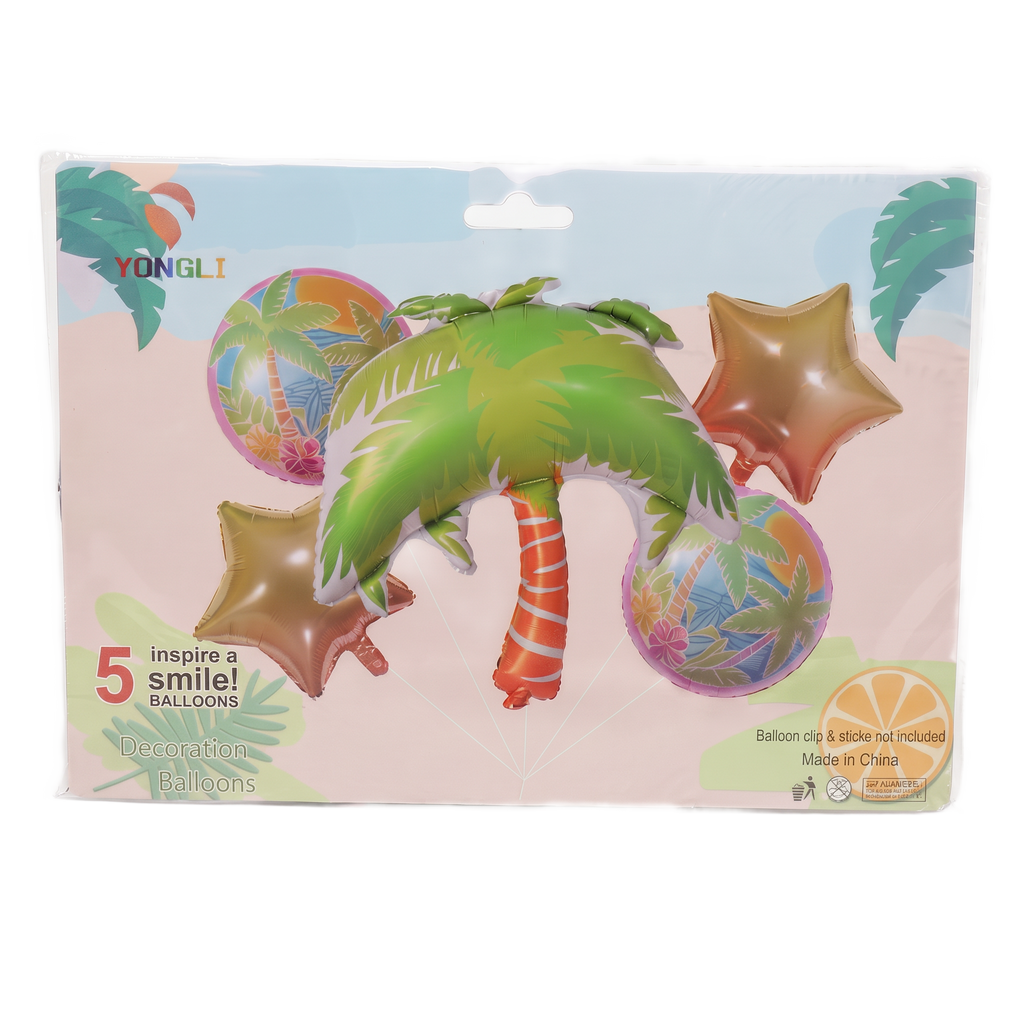 Set de globos palmera tropical