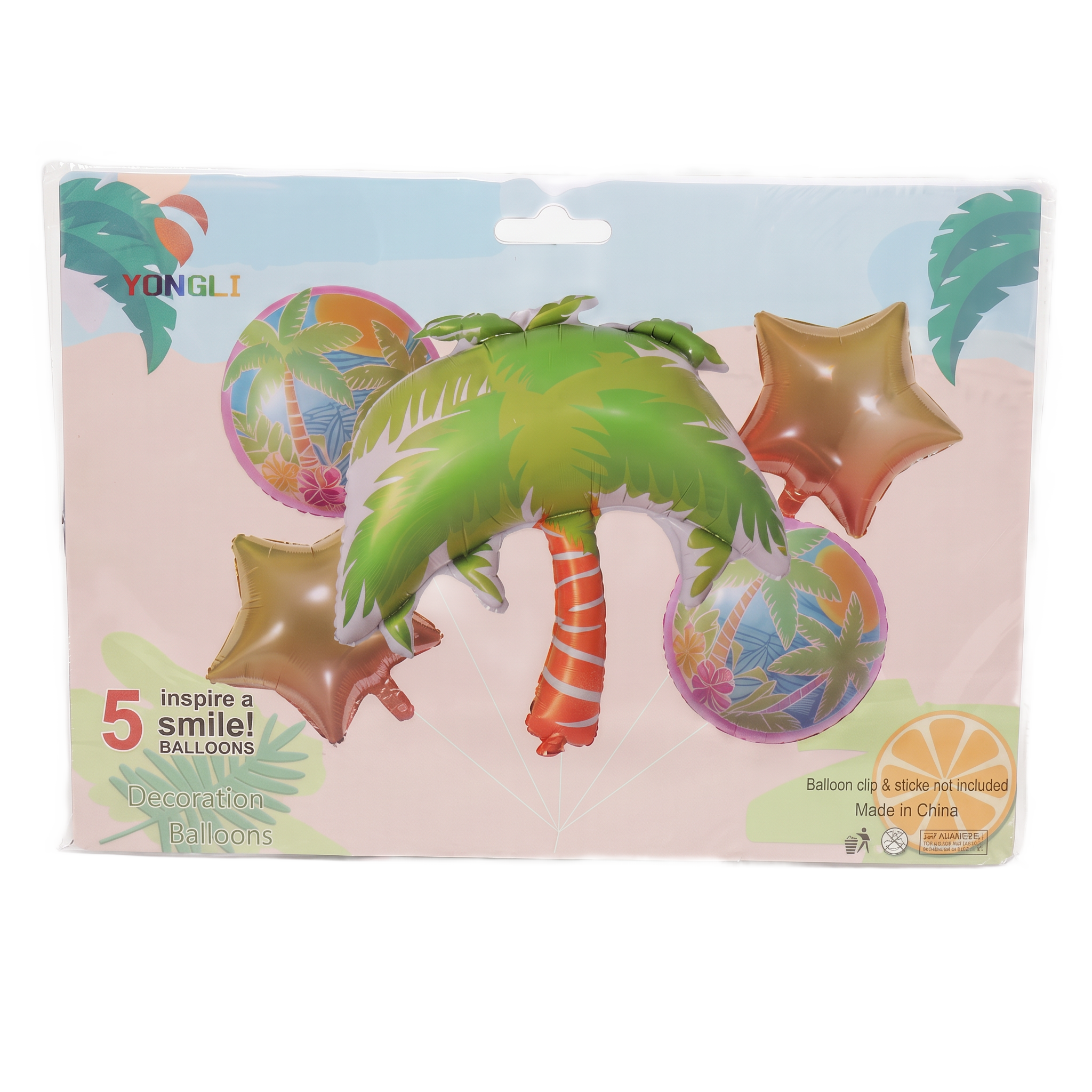 Set de globos palmera tropical