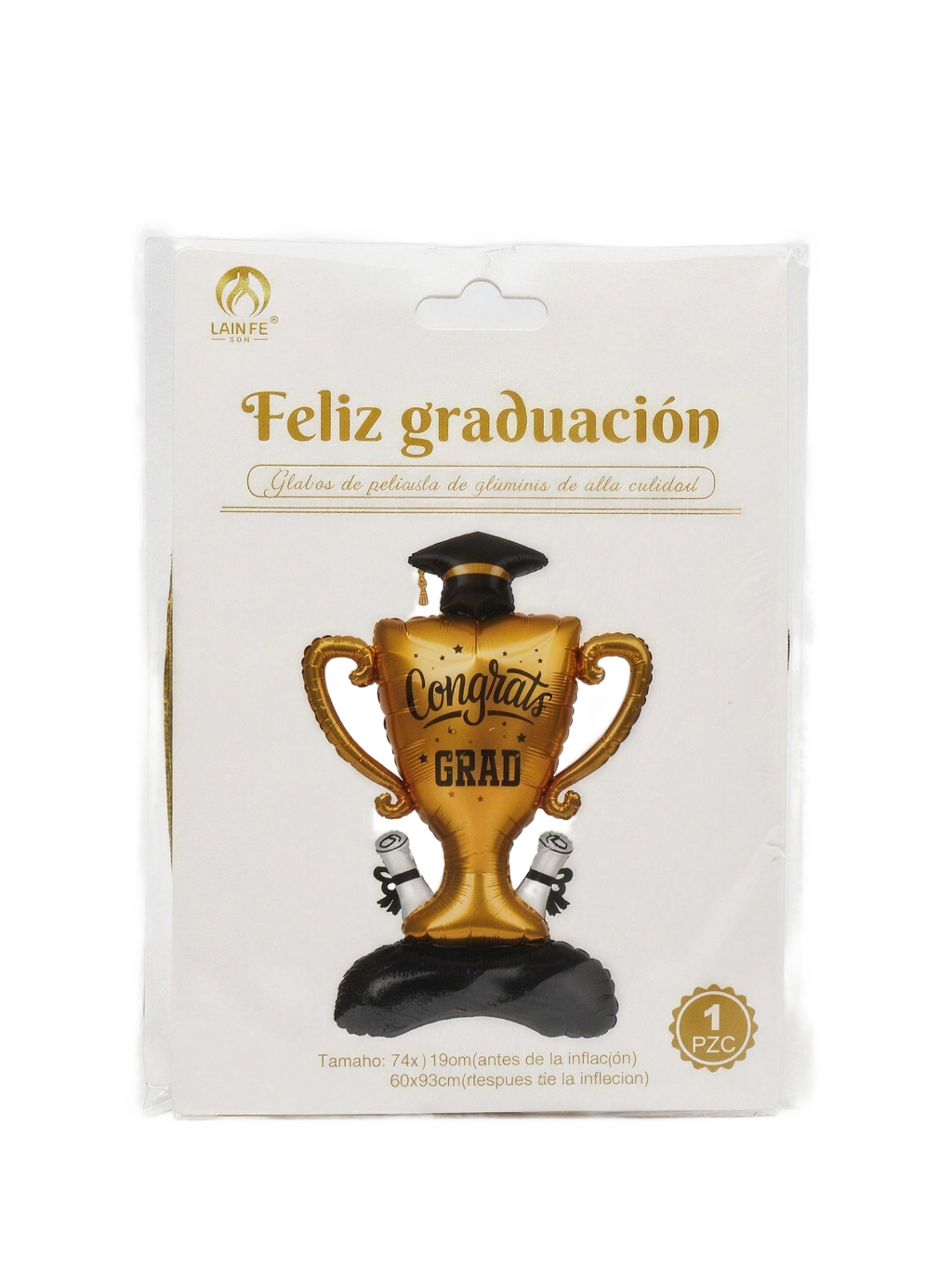 Globo metálico copa graduación