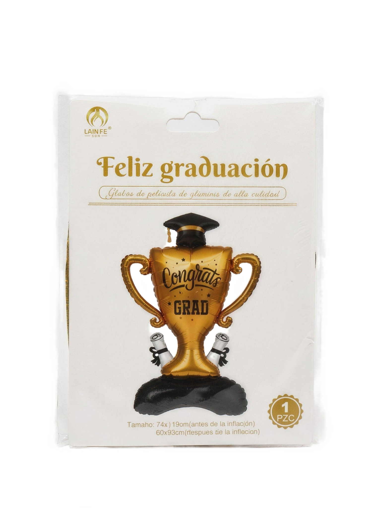 Globo metálico copa graduación