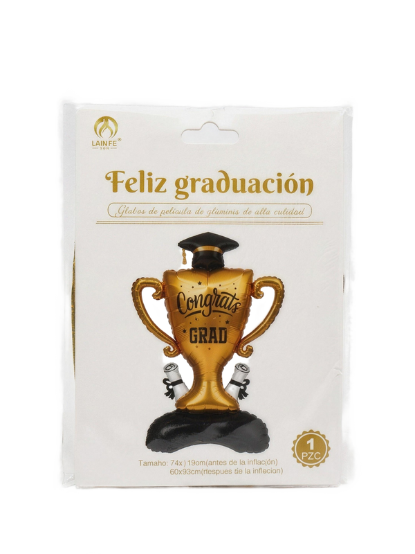 Globo metálico copa graduación