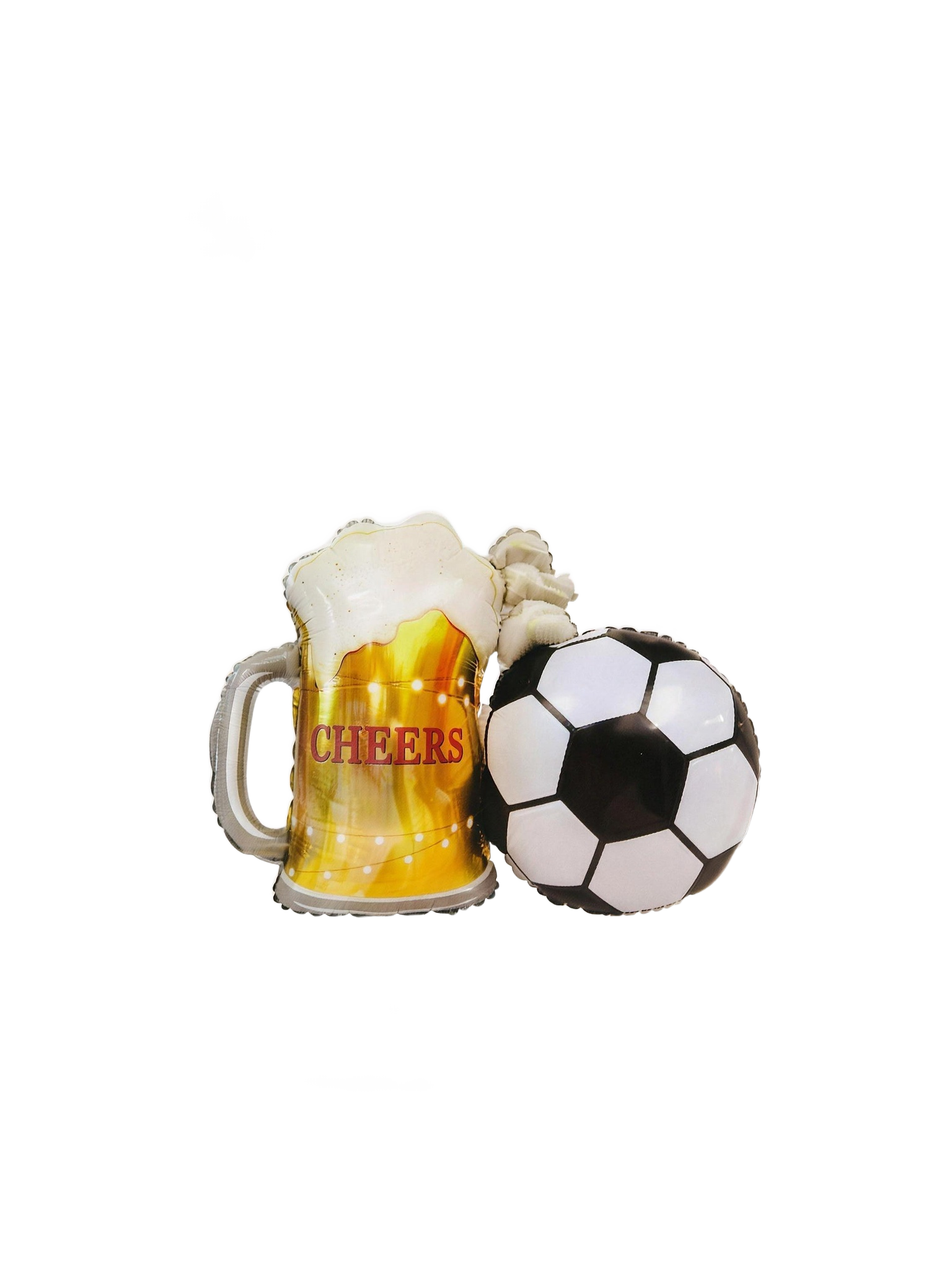 Globo metálico cerveza con balón