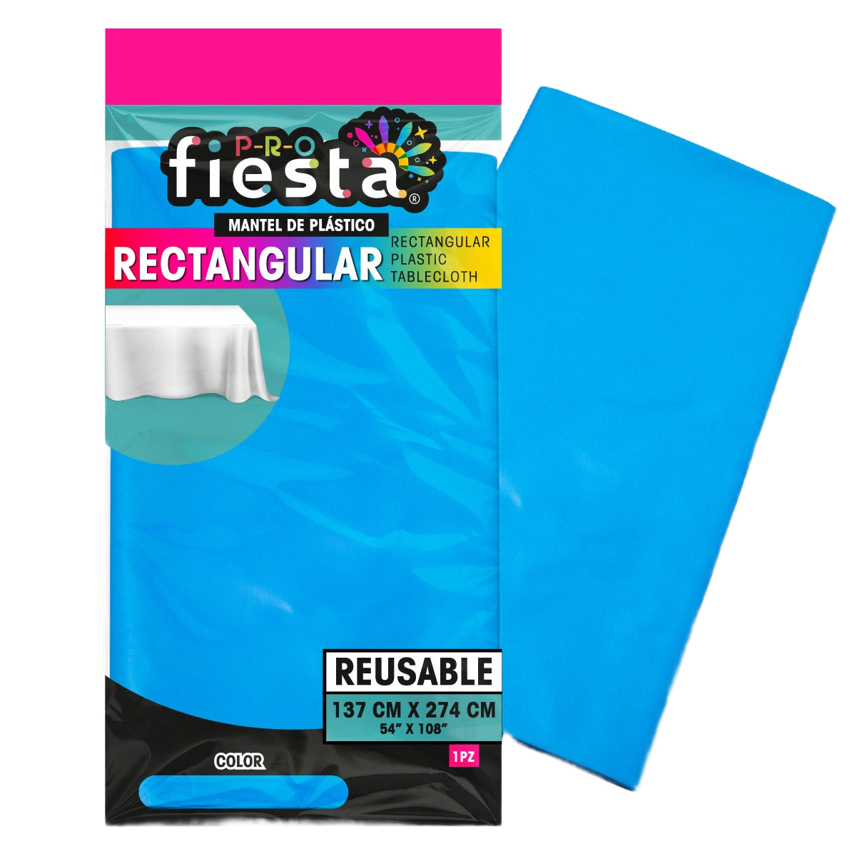 Mantel rectangular para fiesta