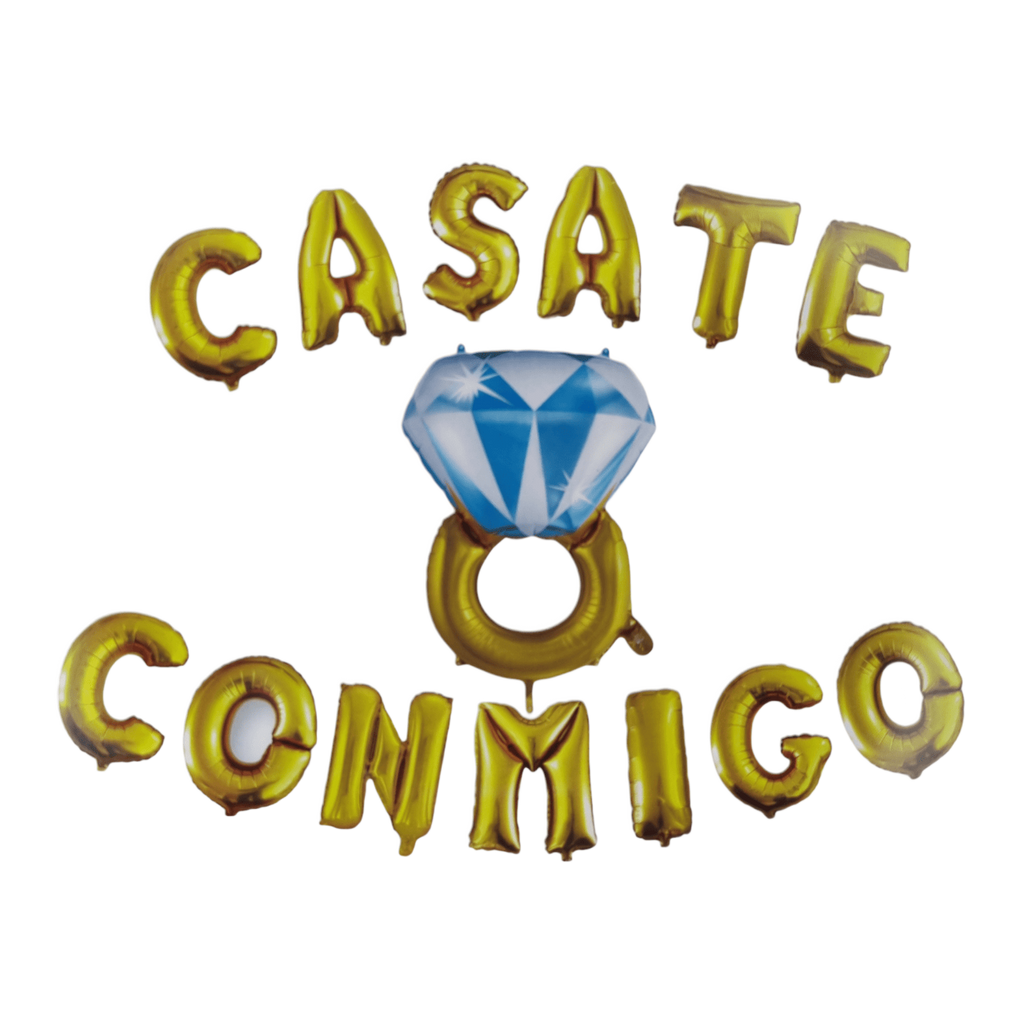 Letrero de globo cásate conmigo