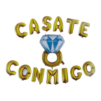 Letrero de globo cásate conmigo