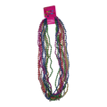 12 collares de perlas de colores