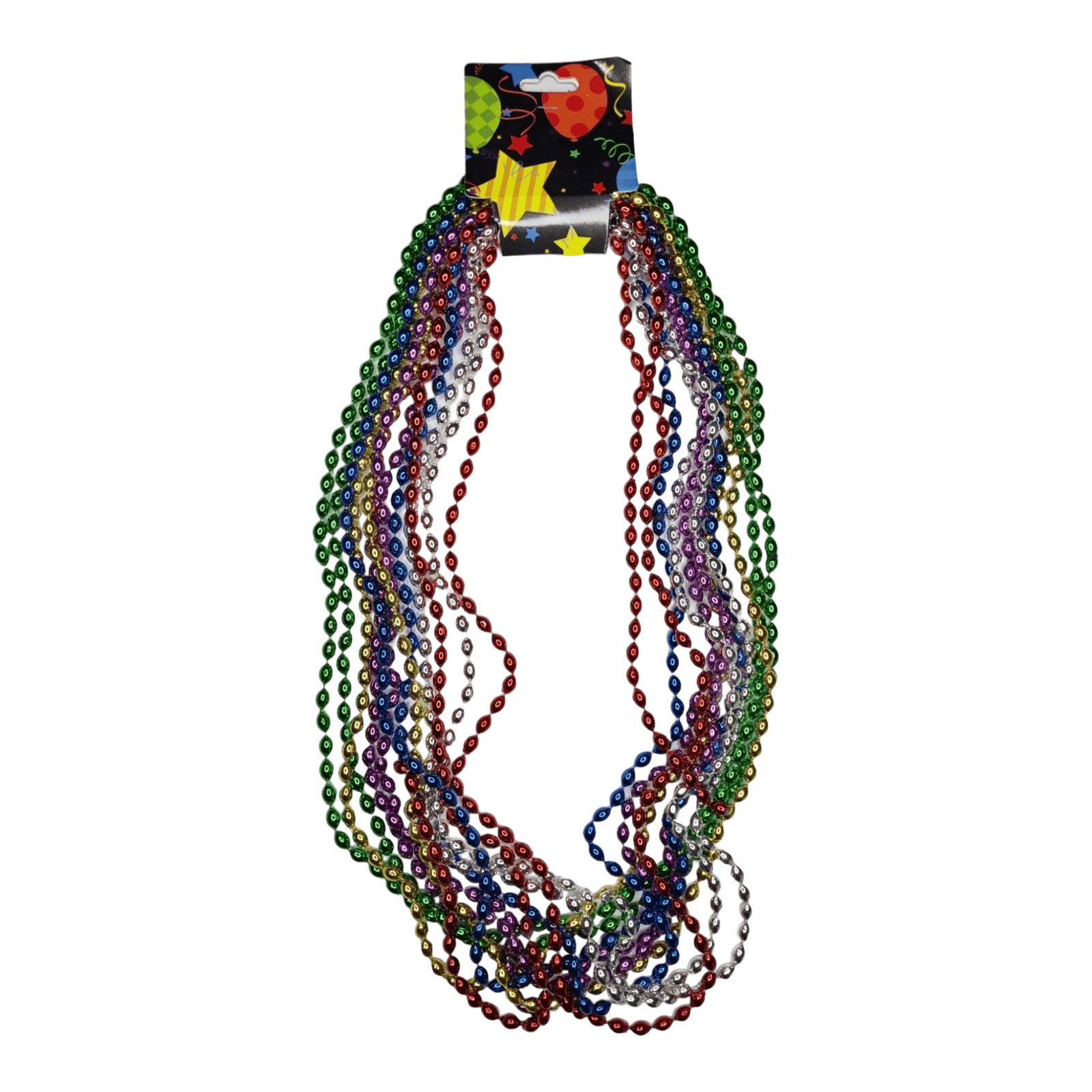 12 collares de perlas largas en colores
