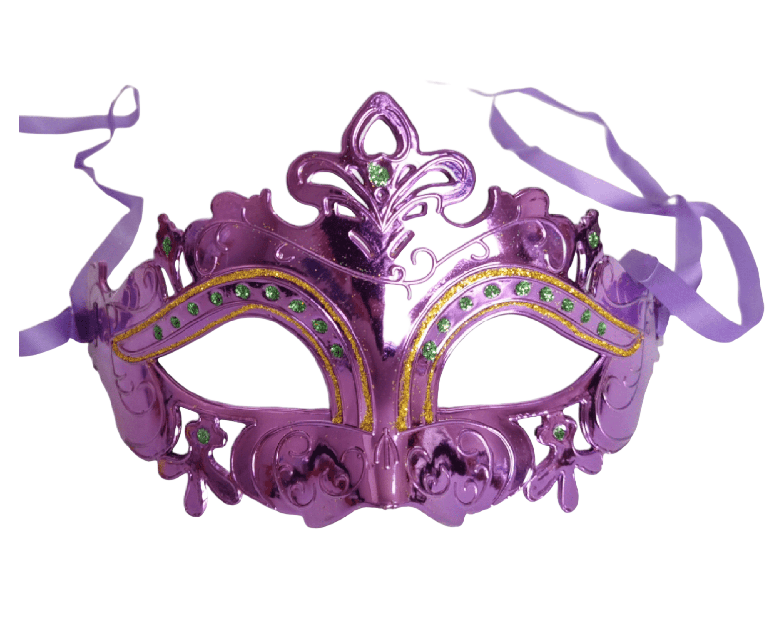 12 antifaces decorados colores metalizados