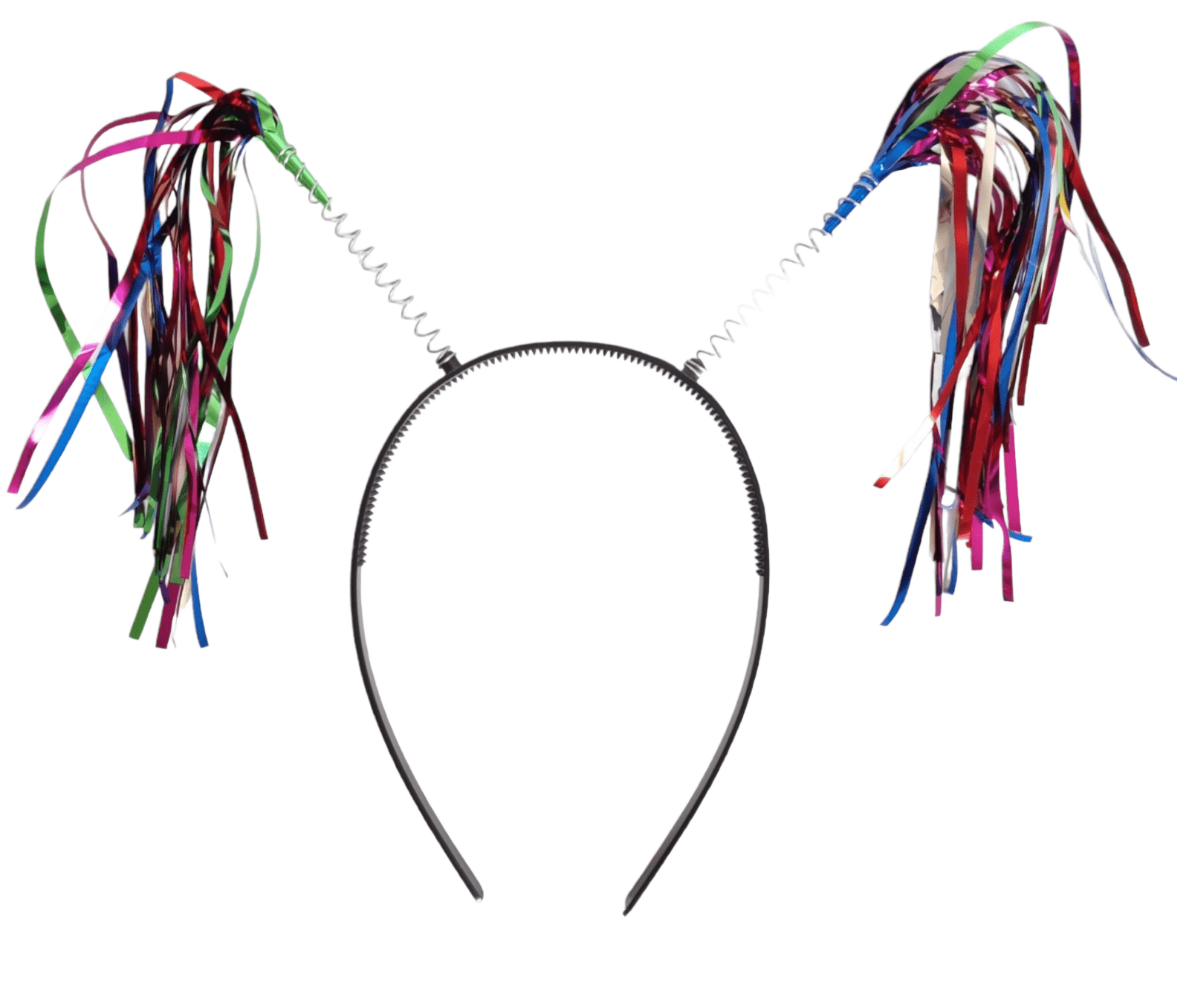 12 diademas con motitas de colores
