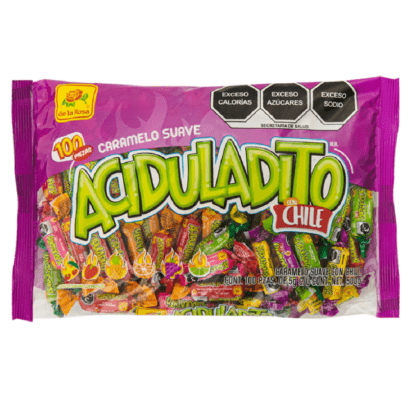 Caramelo Suave Aciduladito con Chile 100 piezas 5 grs