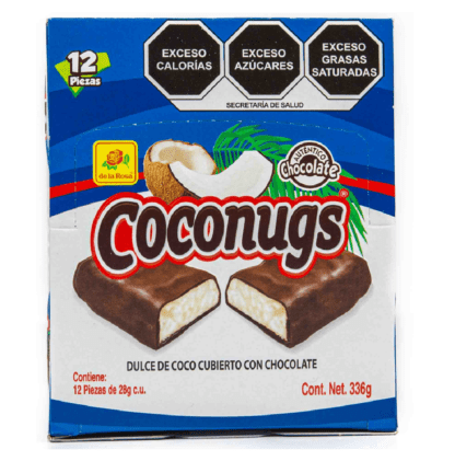 Chocolate CocoNugs con Coco rallado 12 piezas 28 grs