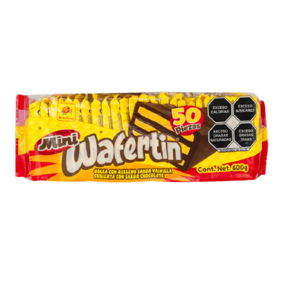 Galleta Mini Wafertin 50 piezas de 12 grs