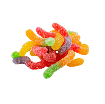 Gomitas GummyBery Lombrices Aciduladas 500 grs