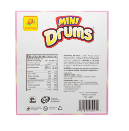 Mini Drums 24 piezas 17 grs
