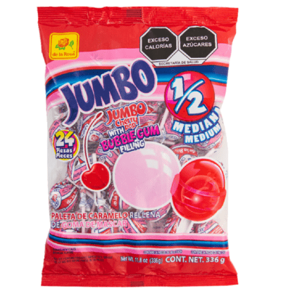 Paleta Jumbo Cereza Mediana 24 piezas 14 grs