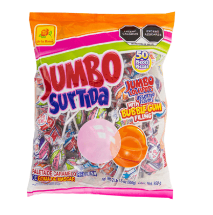 Paleta Jumbo Surtida 50 piezas 19 grs 1