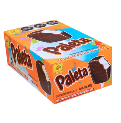 Paleta chocolate 20 piezas