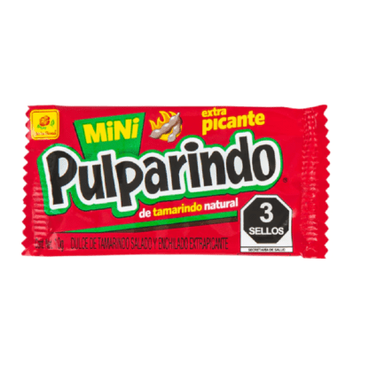 Pulparindo Mini Extra Picante 24 piezas 10 grs