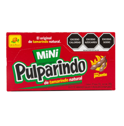 Pulparindo Mini Extra Picante 24 piezas 10 grs