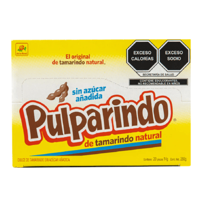 Pulparindo Sin Azúcar 20 piezas 14 grs
